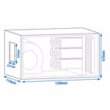 Exhaust Air Purification System with Motor - 2700m³/h - with Pre‑Filter & Activated Carbon Filter