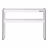 أرفف علوية للطاولات ستانلس ستيل AISI 304 - طبقتين - 1000x370 mm - ارتفاع قابل للتعديل