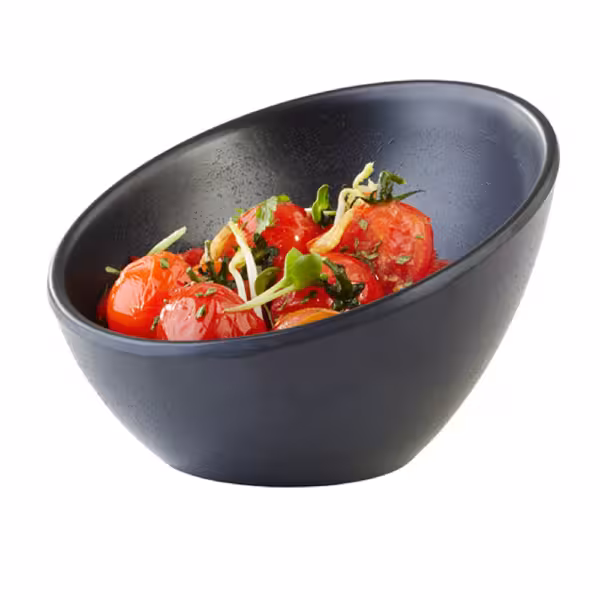 (6 stuks) Schaal - ZEN - Melamine - 0,15L - rond - Ø125mm - stapelbaar - Zwart