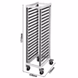 CAMBRO | CAMSHELVING® - Cărucior pentru tăvi pentru 18x GN 1/1