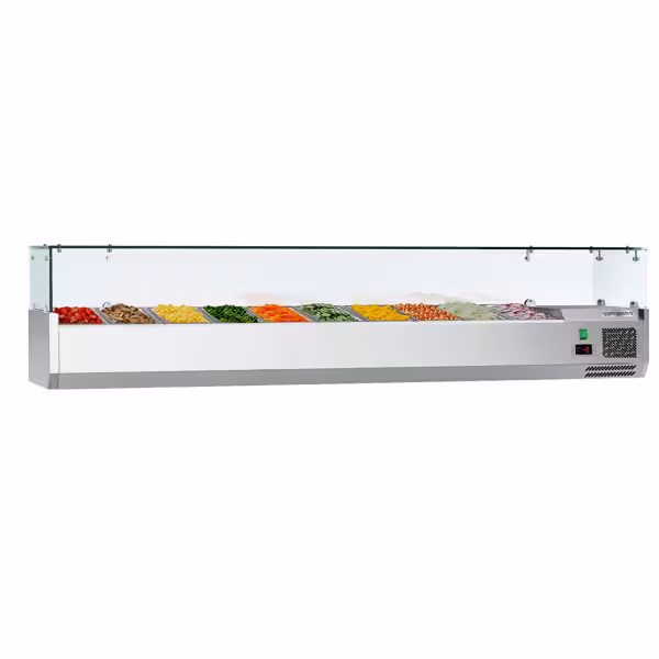 Opzetkoelvitrine ECO - 2000x335mm - 10x GN 1/4