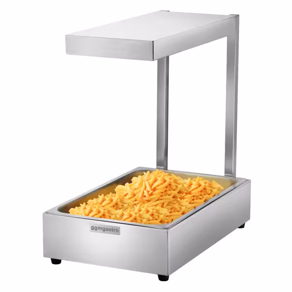 Mostek grzewczy na podczerwień z lampą grzewczą - 565x335mm - 1kW - do GN 1/1