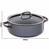 WMF | Fusiontec Mineral - Κατσαρόλα τηγανίσματος - Ø 280mm - με γυάλινο καπάκι - Platinum