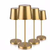 (4 pièces) Lampe de table – MERLE MINI – dimmable en 3 niveaux – Ø 90 mm – Or