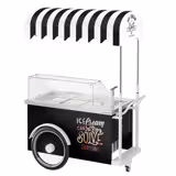 Ice Cream Cart - 1570mm - with sink - for 7 x 5 litres Napoli pans