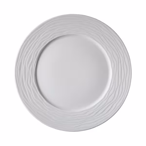 (6 pièces) SEA WAVE – Assiette plate – Ø 300 mm – Blanc