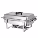 (2 pcs) Chafing Dish - GN 1/1 - with Lid & stainless steel legs
