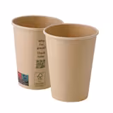 (1000 pezzi) Bicchiere di carta - 300ml - 12 oz - Ø 90mm - Marrone