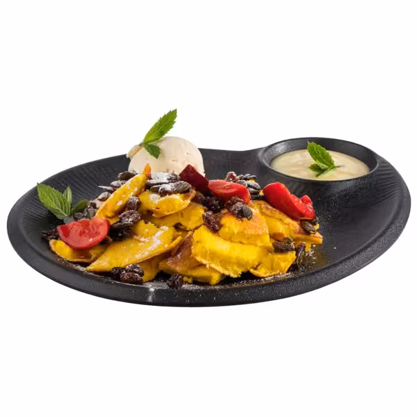 (6 komada) Tanjur - NERO - Melamin - 300x250 mm - Sa posudom za umake 60 ml