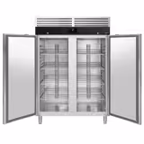 Upright Fridge Stainless steel PREMIUM - GN 2/1 - 1200L - with 2 doors