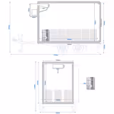 Kylrum - 1,8 x 2,1 m - höjd: 2,01 m - 5,88 m³ 
