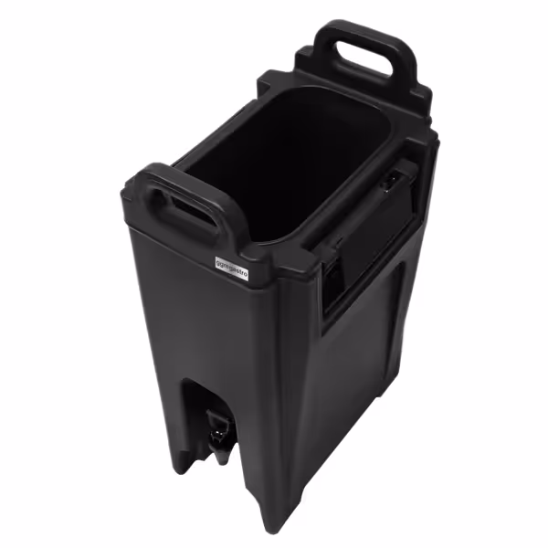 Thermo Getränkebehälter mit Hahn - 20 Liter - schwarz
