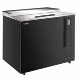 Flessenkoeler bovenlader - zwart - 152L
