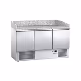 Pizzawerkbank ECO - 1400x700mm - granieten werkblad - met 3 deuren