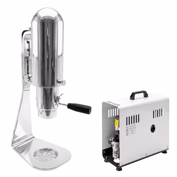 Commercial Spaghetti Ice Cream Press UNICA - with Ribbon Pasta shaper with cover