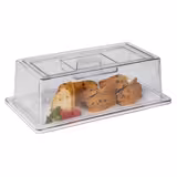 (6 adet) Tepsi Kapağı - İstiflenebilir - GN 1/3 - Polikarbon - 325x176mm - Yükseklik: 105mm - 6-parçalı set