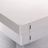 Kylbänk PREMIUM - 1400x700 mm - 281 l - Färg Vit - Fläktkyla - GN 1/1 - med 2 glasdörrar