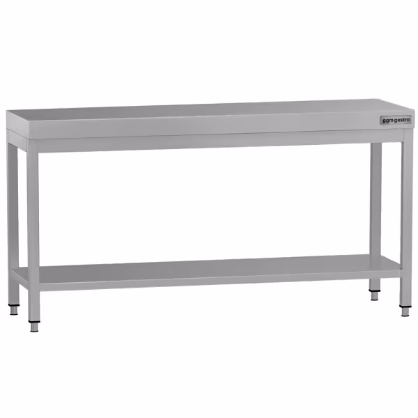 RVS werktafel ECO - 2000x600mm - met onderschap