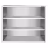 Edelstahl Wandhängeschrank PREMIUM - 1000x400mm - ohne Schiebetür - 1000mm hoch