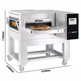 Elektrická průchozí pec - 1670x2150mm - digitální - šířka pásu: 800m - vč. podstavce