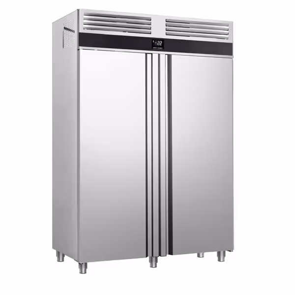 Bäckerei-Kühlschrank Edelstahl PREMIUM - EN 600x400 - 1700 Liter - mit 2 Türen