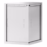 Edelstahl Eck-Wandhängeschrank - 700x700mm - mit Flügeltür - Höhe: 1000mm