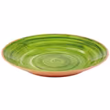 (6 stuks) Dienblad - LA VIDA - Melamine - Ø405mm - Hoogte: 55mm - Groen - stapelbaar; vaatwasserbestendig