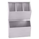Shelf – 4 Compartments - Stainless Steel - Wall-Mounted - For Hygiene Supplies
