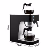 Filterkaffeemaschine - 1,8 Liter - mit 2 Warmhalteplatten - inkl. 2 Glaskannen
