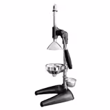 Storcător citrice cu pârghie PROFESIONAL - inox AISI 304 - cu sită fină, mîner ergonomic, bază stabilă cu picioare din cauciuc - 230x185x(H)485 mm