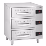 Warmhalteschrank für Speisen - 6 kW - GN 1/1 - 3 Schubladen