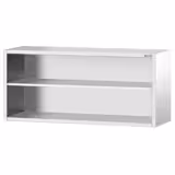 Armario de pared de acero inoxidable PREMIUM - 2000x400mm - abierto (sin puertas) - 800mm de alto