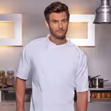 KARLOWSKY | Camicia da cuoco a maniche corte - Bianco - Taglia: XL