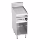 Fry Top Elettrico Professionale - 4 kW - Rigato - Superficie di cottura: 296x430mm - incl. sottotelaio