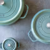 STAUB | Mini Cocotte Round Enamelled Cast Iron Casserole Dish – Ø10 cm - Sage Green