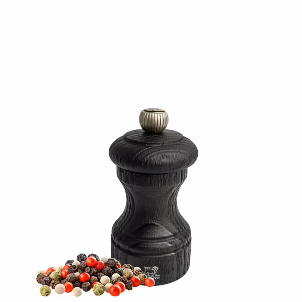 (6 pièces) PEUGEOT | BISTRO – Moulin à poivre – Bois – Noir – Hauteur : 100 mm