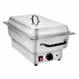 Elektrisk Chafing dish i rostfritt stål - GN 1/1 - 100 mm - 1 600 W - med lock