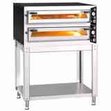 Elektro Pizzaofen - 6+6x 35cm (Breit) - Manuell - inkl. Untergestell