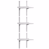 Mensola a parete in acciaio inox PREMIUM - 600x400mm - con 3 ripiani
