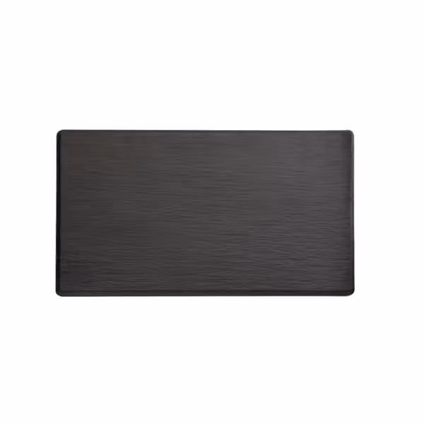 (6 قطع) لوح تقديم - SLATE - ميلامين - GN 1/4 - 265x162mm - الارتفاع: 12mm - أسود - آمن لغسالة الصحون