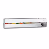 Kylränna PREMIUM - 2,0 x 0,34 m - för 10x 1/4 GN kantiner