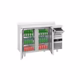 Barski- & Rashladni pult za pripremu pića PREMIUM - 1580x600 mm - Sa 2 vrata, poleđinom & kucalom za kavu