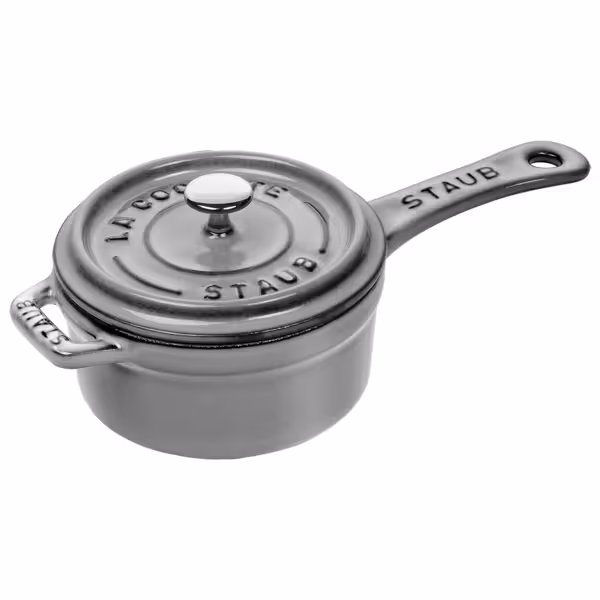 STAUB | Cast Iron Saucepan – Ø 10 cm - Graphite Grey - Grill/Oven to 260°C