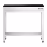 Commercial Stainless Steel Centre Table PREMIUM - 700x600mm - with Undershelf - with 2 Undershelves - with Granite Worktop