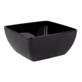 (6 pcs) Coupe - FRIENDLY - PET - 3,8L - carré - lot de 6 - 250x250mm - Profondeur : 120mm - Noir