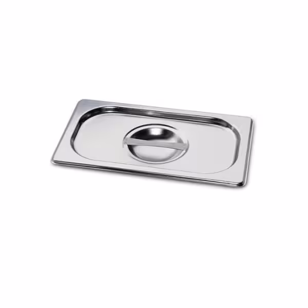 Rozsdamentes acél GN 1/4 fedő - Magasság: 7 mm - 265x162 mm