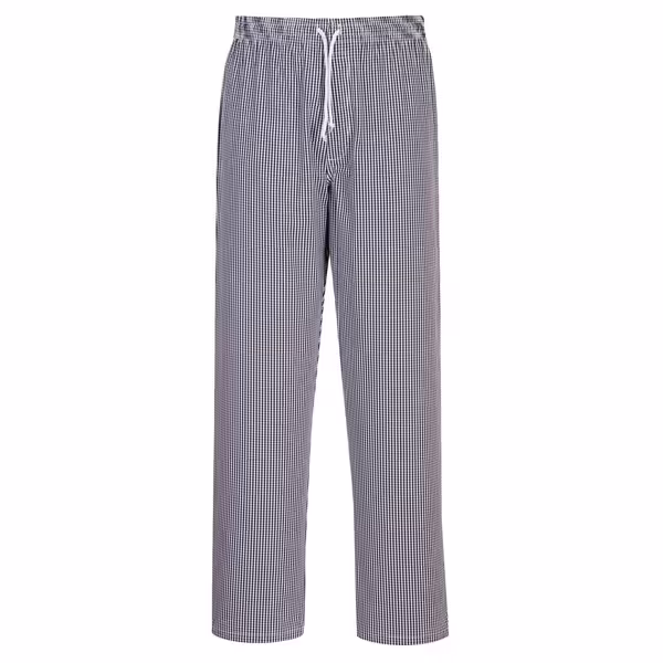 Chef Trousers Bromley - Black and White Check - Size: XS