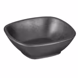 (6 Stück) Schale - ZEN - Melamin - 0,2 Liter - 120x120mm - Schwarz