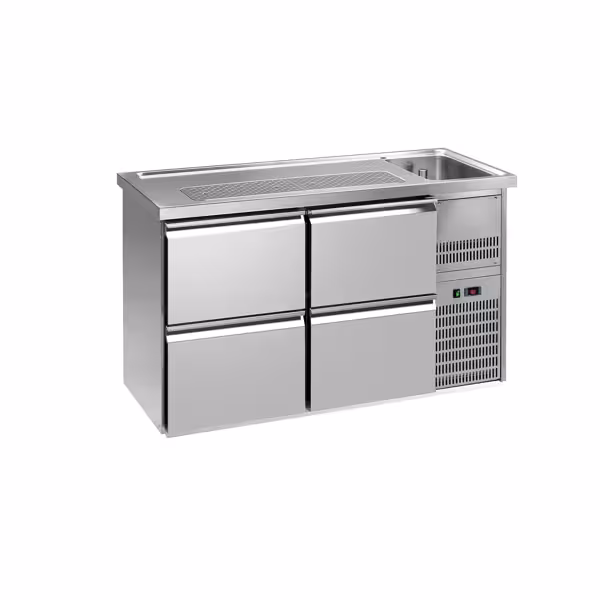 Biertheke Premium PLUS - 1550x700mm - 4 Schubladen
