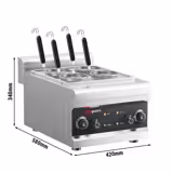 Cuiseur à pâtes électrique – 3 kW – incl. 4 paniers